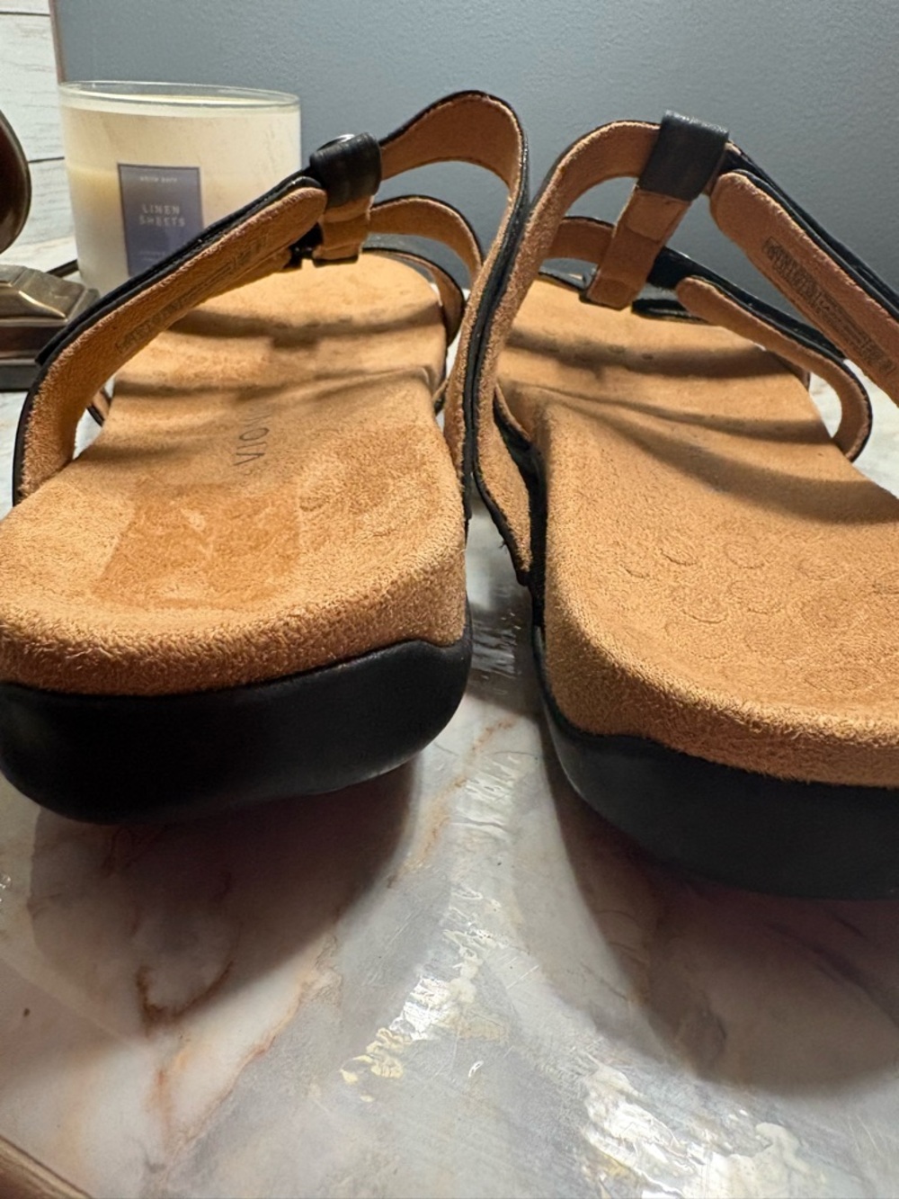 NWOT Womens Vionic Amber Slide in Black Sz 13 - Picture 7 of 9